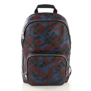 Louis Vuitton Andy Backpack Limited Edition Camouflage Damier Cobalt