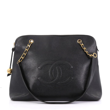Chanel Vintage Timeless Zip Tote Caviar Large Black