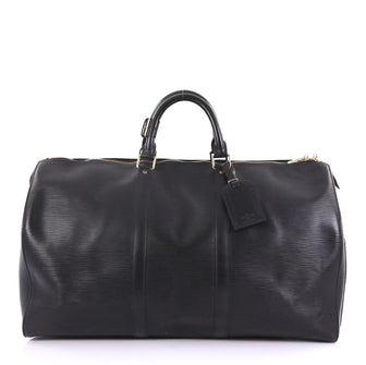 Louis Vuitton Keepall Bag Epi Leather 50 Black
