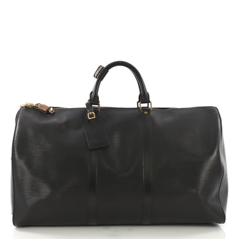 Louis Vuitton Keepall Bag Epi Leather 55 Black