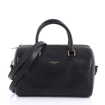 Saint Laurent Classic Baby Duffle Bag Leather Black