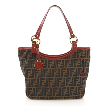 Fendi Chef Tote Zucca Canvas Small Brown