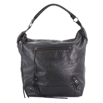 Balenciaga Neo Hobo Classic Studs Leather Black 40066342