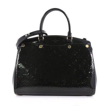 Louis Vuitton Brea NM Handbag Monogram Vernis MM Black 4006649