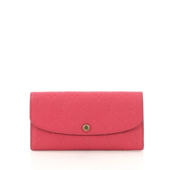 Louis Vuitton Emilie Wallet Monogram Empreinte Leather Pink
