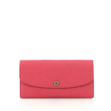 Louis Vuitton Emilie Wallet Monogram Empreinte Leather Pink