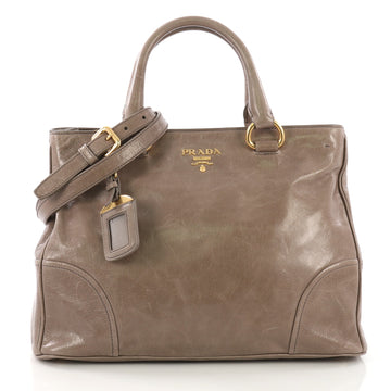 Prada Convertible Open Tote Glace Calf Medium Neutral Prada Convertible Open Tote Glace Calf Medium Neutral