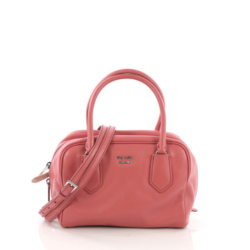 Prada Inside Bauletto Bag Soft Calfskin Small Pink 400666