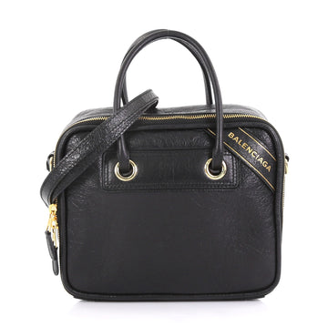 Balenciaga Blanket Square Bag Leather Small Black 4006681