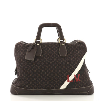 Louis Vuitton Isfahan Carryall Handbag Mini Lin Brown