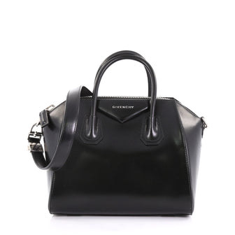 Givenchy Antigona Bag Glazed Leather Small Black 400702