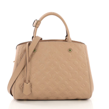 Louis Vuitton Montaigne Handbag Monogram Empreinte Leather GM