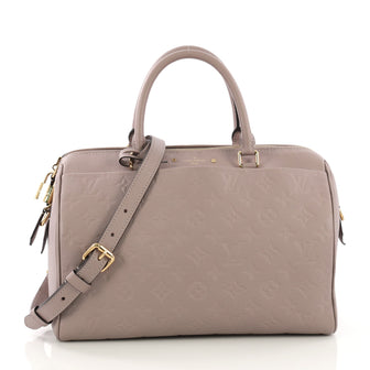 Louis Vuitton Speedy Bandouliere NM Handbag Monogram Empreinte Leather 30