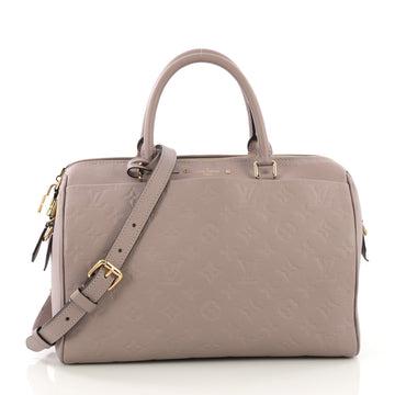 Louis Vuitton Speedy Bandouliere NM Handbag Monogram Empreinte Leather 30