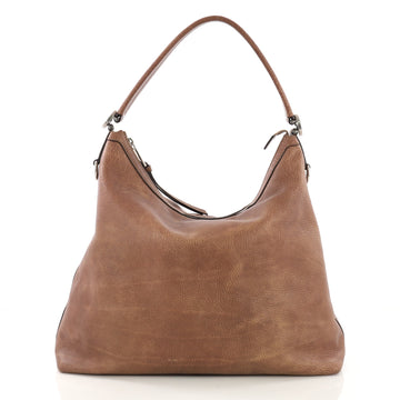 Gucci Miss GG Hobo Leather Small Brown