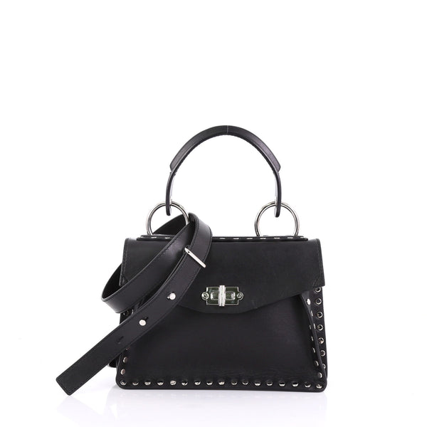 Hava Top Handle Bag Studded Leather Small