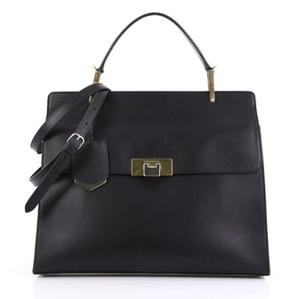 Balenciaga Model: Le Dix Cartable Top Handle Bag Leather Medium Black 40093/4