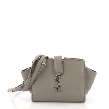 Saint Laurent Model: Monogram Cabas Leather Toy Gray 40097/1