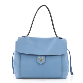 Louis Vuitton Lockme Handbag Leather MM Blue