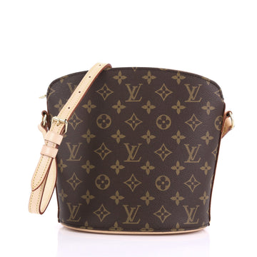 Louis Vuitton Drouot Handbag Monogram Canvas Brown 401172