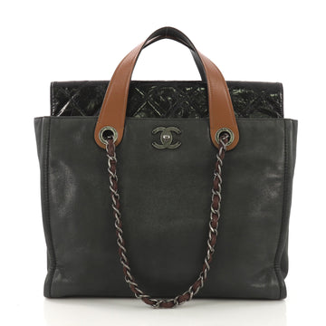 Chanel In the Mix Portobello Soft Tote Quilted Iridescent Calfskin