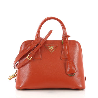 Prada Promenade Handbag Vernice Saffiano Leather Small 401202