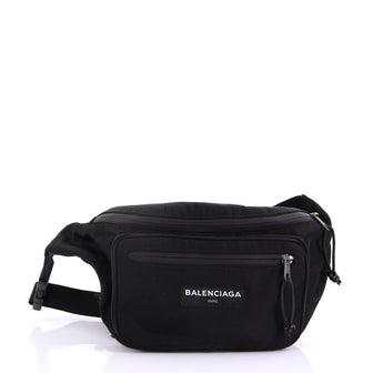 Balenciaga Explorer Belt Bag Canvas Medium Black 401271