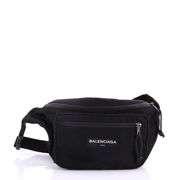 Balenciaga Explorer Belt Bag Canvas Medium Black 401271