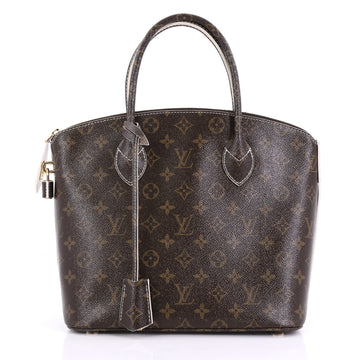 Louis Vuitton Lockit Handbag Monogram Fetish Canvas Brown 401272