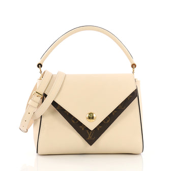 Louis Vuitton Double V Handbag Calfskin and Monogram Canvas 401274