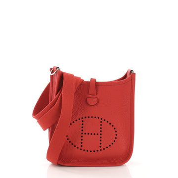 Hermes Evelyne Crossbody Gen III Clemence TPM Red