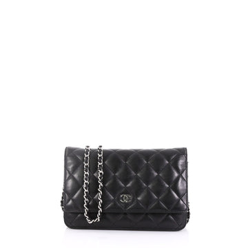 Chanel Wallet on Chain Quilted Lambskin Black