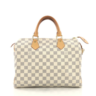 Louis Vuitton Speedy Handbag Damier 30 White