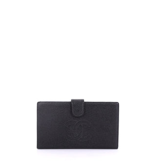 Chanel Timeless CC French Wallet Caviar Long Black
