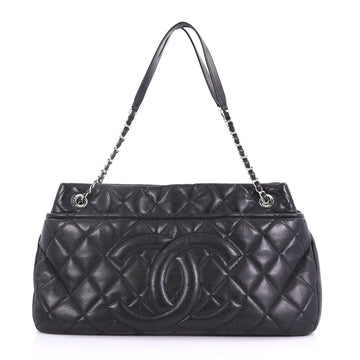 Chanel Timeless CC Soft Tote Quilted Caviar Large Black