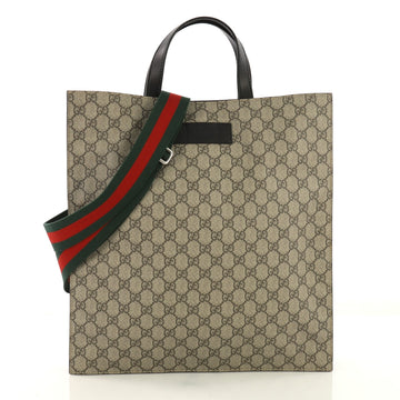 Gucci Model: Convertible Soft Open Tote GG Coated Canvas Tall Neutral 40153/29