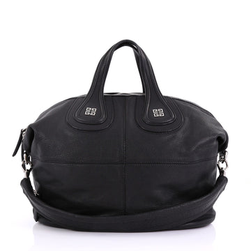Givenchy Nightingale Satchel Leather Medium Black 4015339