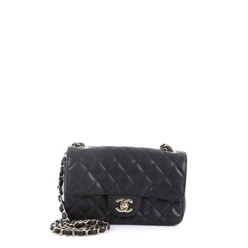 Chanel Classic Single Flap Bag Quilted Caviar Mini - Rebag
