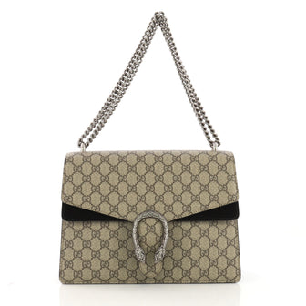 Gucci Dionysus Handbag GG Coated Canvas Medium Neutral
