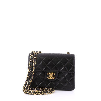 Chanel Vintage Square Classic Single Flap Bag Quilted 401731