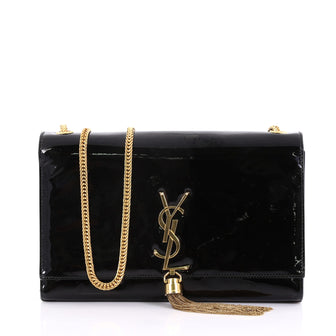 Classic Monogram Tassel Crossbody Bag Patent Small