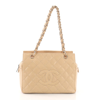 Chanel Petite Timeless Tote Quilted Caviar Neutral
