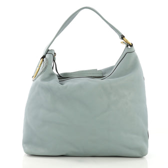 Gucci Twill Hobo Leather Green 40182/5