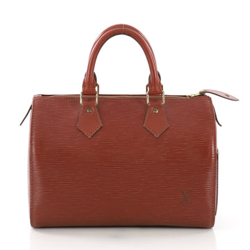 Louis Vuitton Speedy Handbag Epi Leather 25 Brown