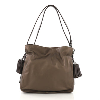 Loewe Flamenco Bag Leather Medium Brown 40197/37