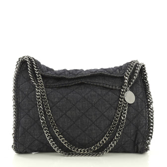 Stella McCartney Falabella Tote Quilted Denim Small Blue 40197/49