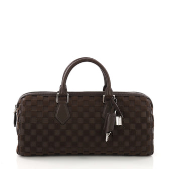 Louis Vuitton Speedy Cube Bag Damier Cubic Leather and Velvet East