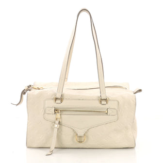 Louis Vuitton Inspiree Handbag Monogram Empreinte Leather White