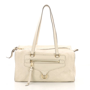 Louis Vuitton Inspiree Handbag Monogram Empreinte Leather White