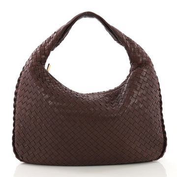 Bottega Veneta Veneta Hobo Intrecciato Nappa Medium Red 402112